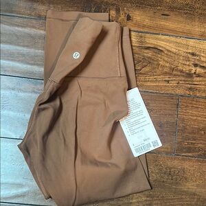 Lululemon Align HR crop 21" Brown Leggings sz 6 NWT
